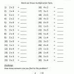 Multiplication Practice Worksheets To 5X5   Free Printable Multiplication Sheets
