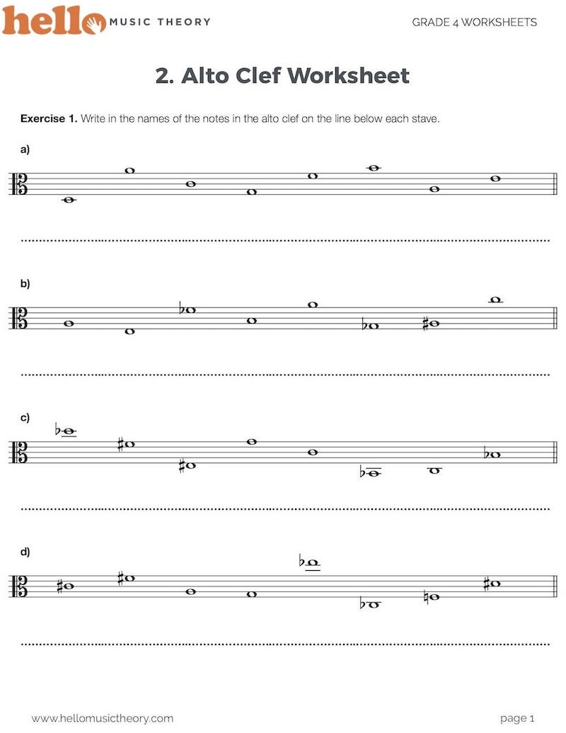 Music Theory Worksheets With 1500+ Pdf Exercises | Hello Music Theory - Beginner Piano Worksheets Printable Free