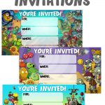 Musings Of An Average Mom: Plants Vs. Zombies Invitations   Plants Vs Zombies Free Printable Invitations