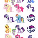 My Little Pony Stand Up Cupcake Toppers   Free Printable My Little Pony Cupcake Toppers