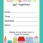 Neighborhood Block Party Invitation #freeprintable | Free Printables   Free Printable Flyers For Parties