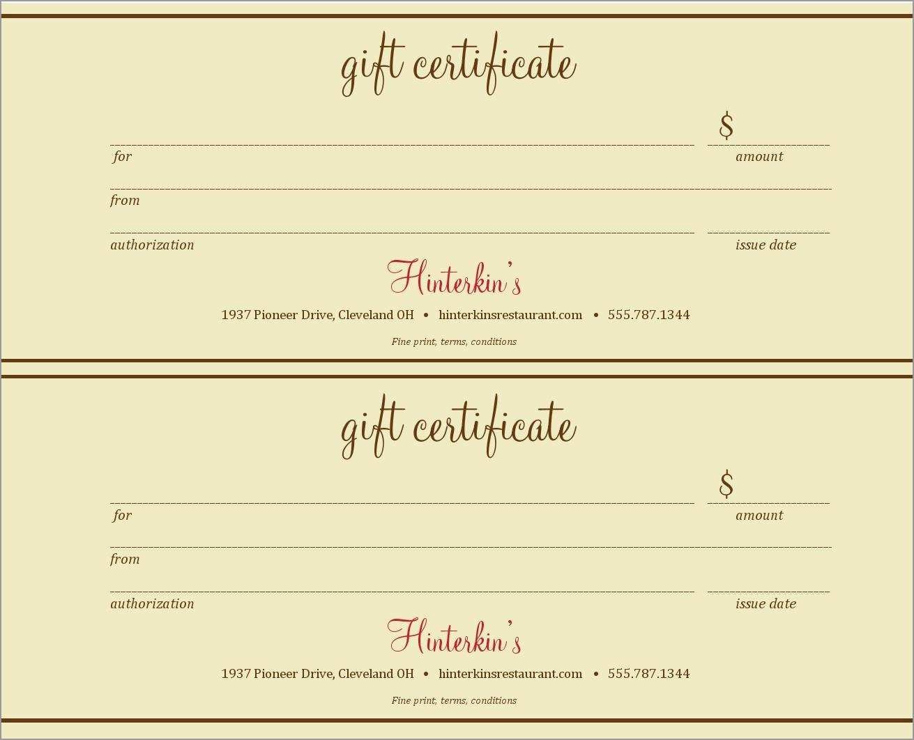 New Free Printable Massage Gift Certificate Templates | Best Of Template - Free Printable Gift Certificate Templates For Massage