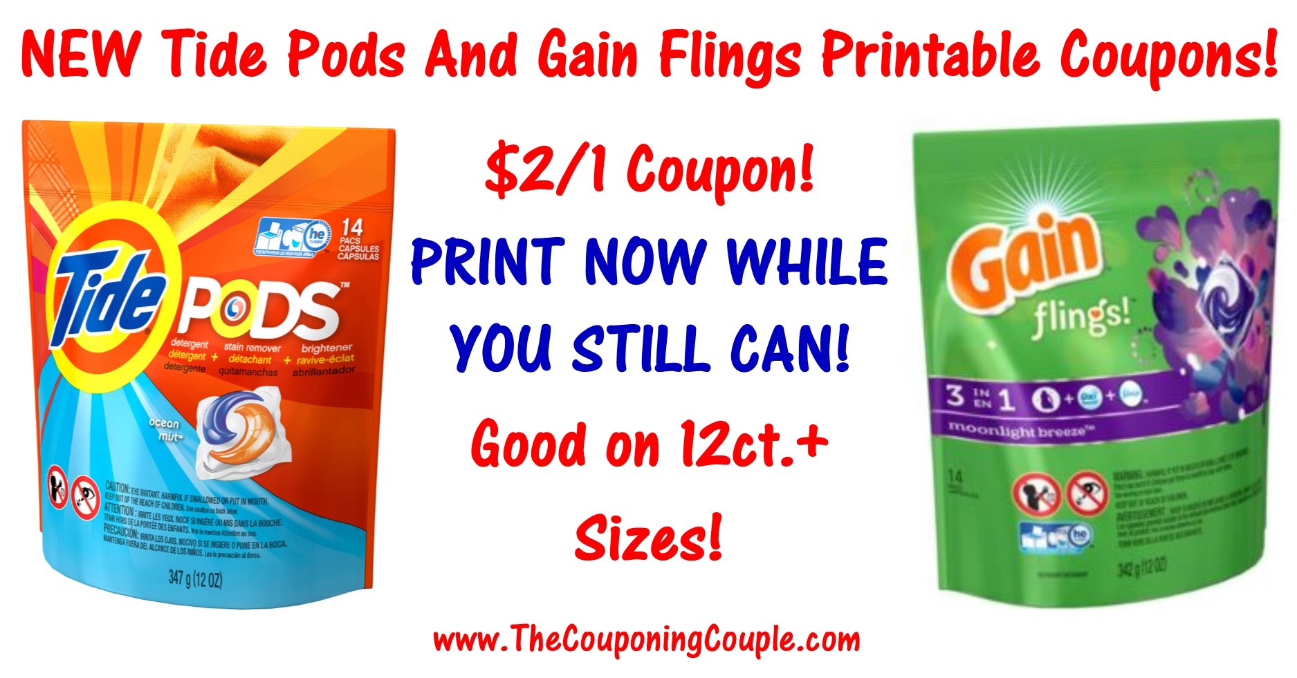 Tide Pods Printable Coupons