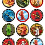 Ninjago Free Printable Toppers, Labels, Images And Invitations   Free Printable Lego Cupcake Toppers