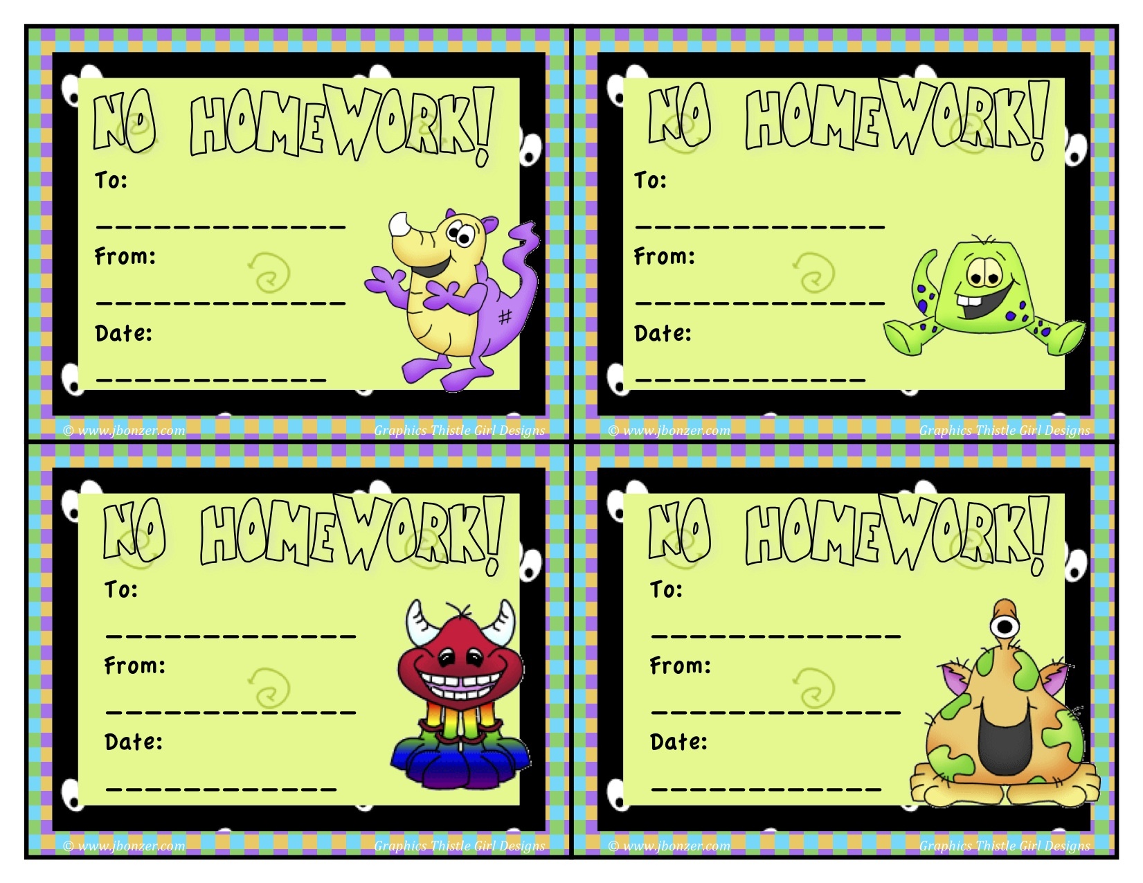 Free Printable Homework Pass Coupon Free Printable A To Z