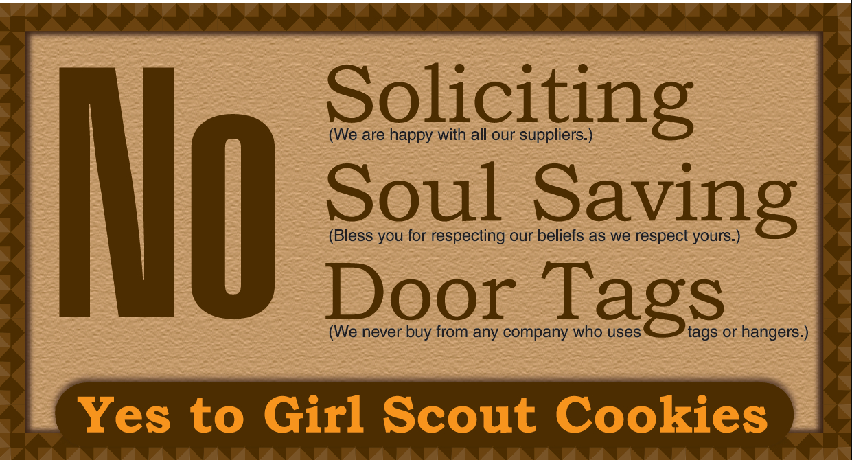 No Soliciting Sign Free Printable