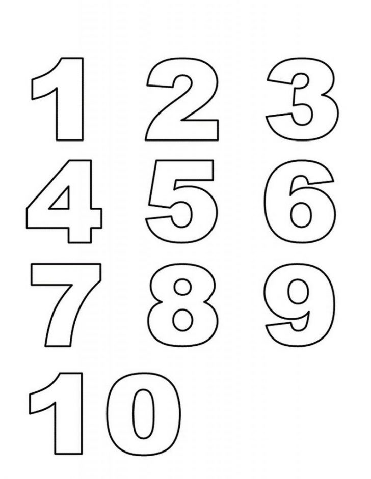 Free Printable Bubble Numbers