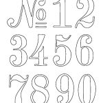 Numbers Stencil… | A & 1 | Stencils, Stencil Font, Lettering   Free Printable Number Stencils