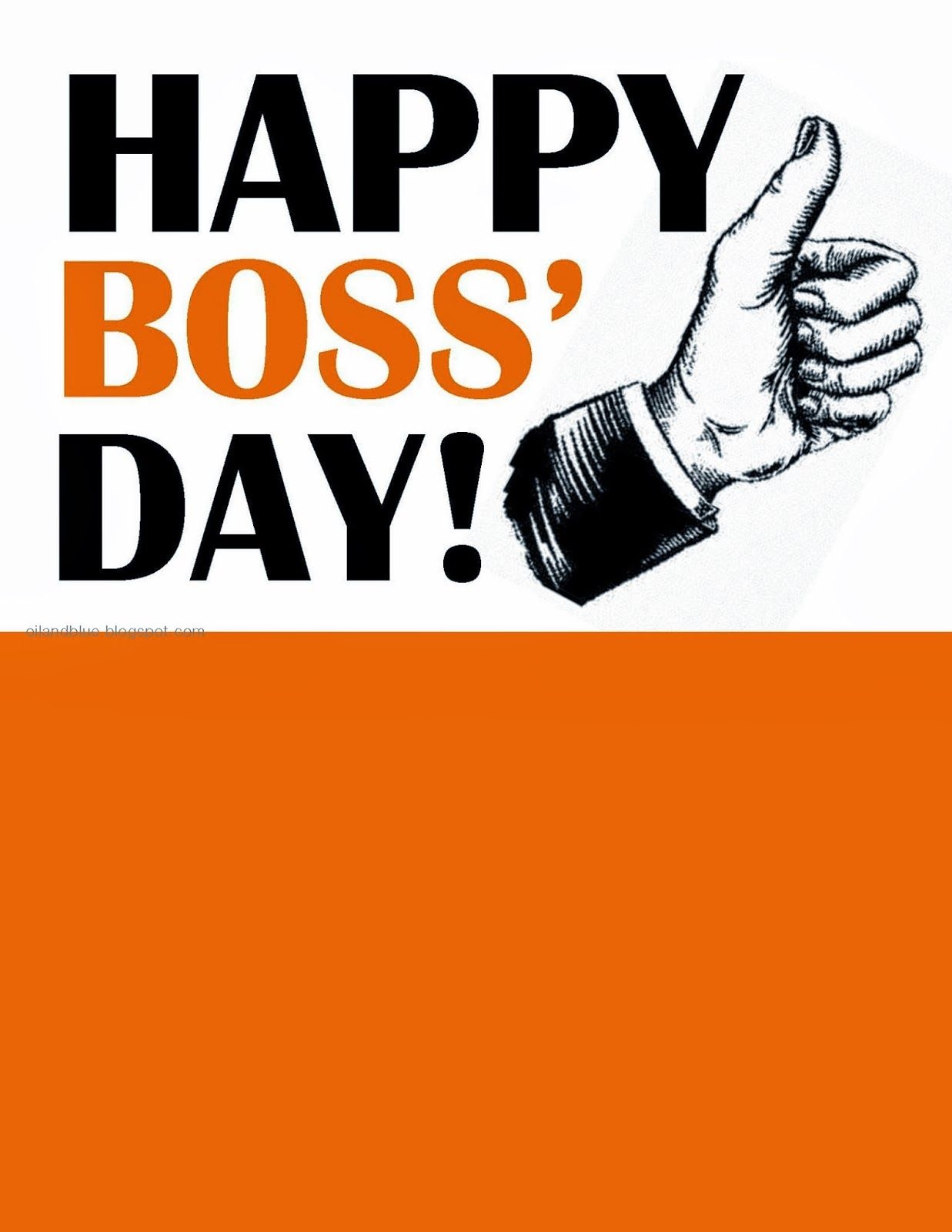 Oil And Blue: Happy Boss&amp;#039; Day Card - Free Printable | Gifts | Bosses - Boss Day Cards Free Printable