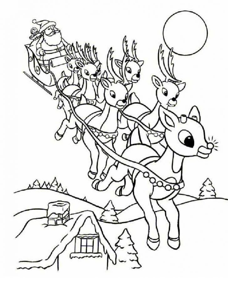 Free Printable Christmas Cartoon Coloring Pages