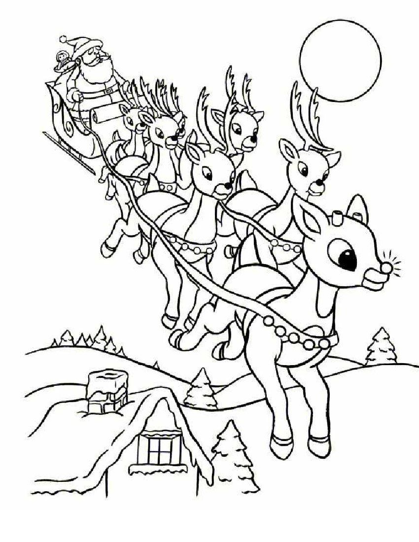  Free Printable Christmas Cartoon Coloring Pages Free Printable A To Z