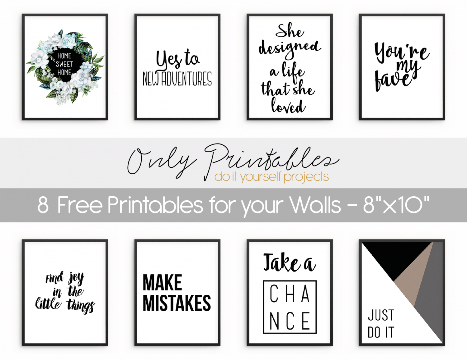 Only Printables | 8 Free Printables For Your Walls - Free Printable Art Pictures