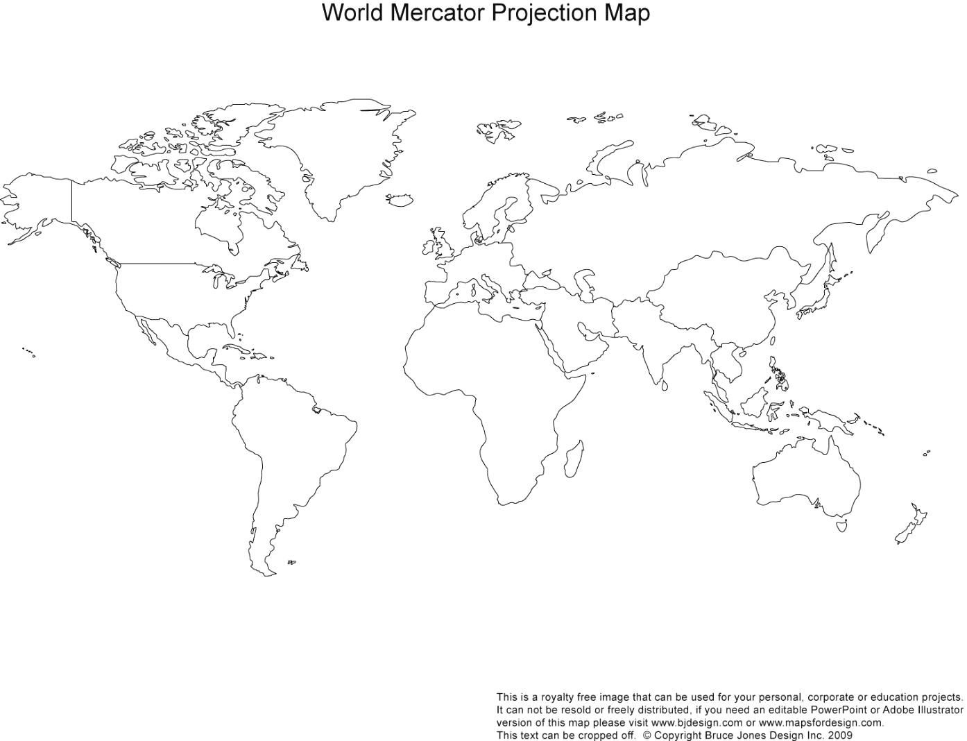 Outline Map Of Oceans And Continents With Blank World Map Of Maps - Free Printable Map Of Continents And Oceans