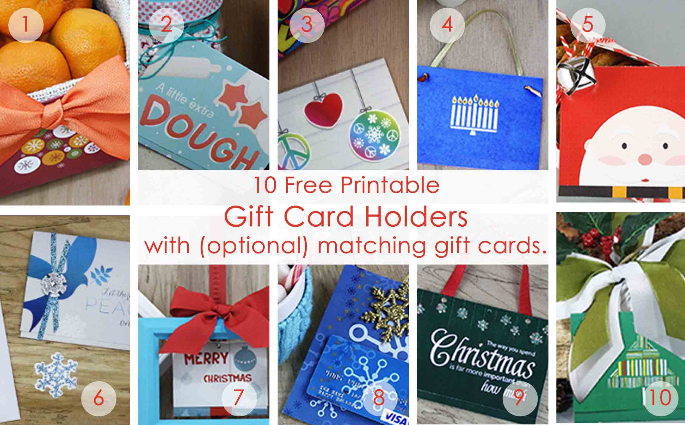 Over 50 Printable Gift Card Holders For The Holidays | Gcg - Free Printable Christmas Gift Cards