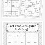 Past Tense Irregular Verb Bingo | Future Teacher :) | Free Printable   Free Printable Bingo Cards For Teachers