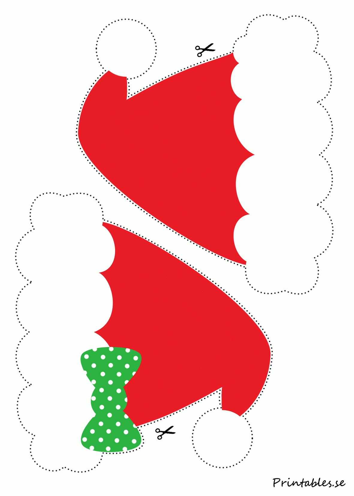 Template Printable Santa Hat Pattern