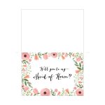 Pincandace Starr On Bridal Party | Bridesmaid Cards, Be My   Free Printable Will You Be My Maid Of Honor Card