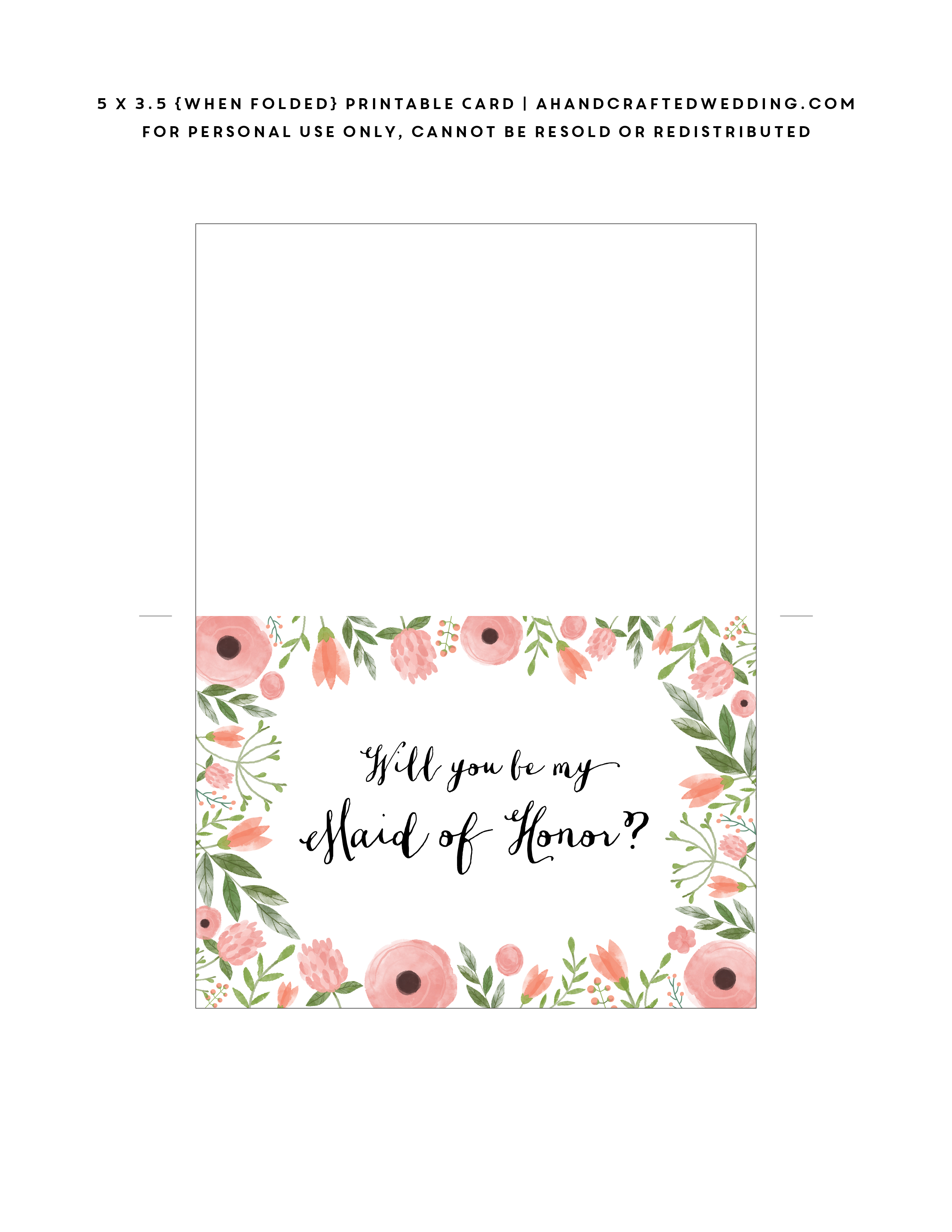 Pincandace Starr On Bridal Party | Bridesmaid Cards, Be My - Free Printable Will You Be My Maid Of Honor Card