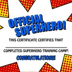 Pincrafty Annabelle On Super Heros Printables | Superhero Party   Free Printable Superhero Certificates