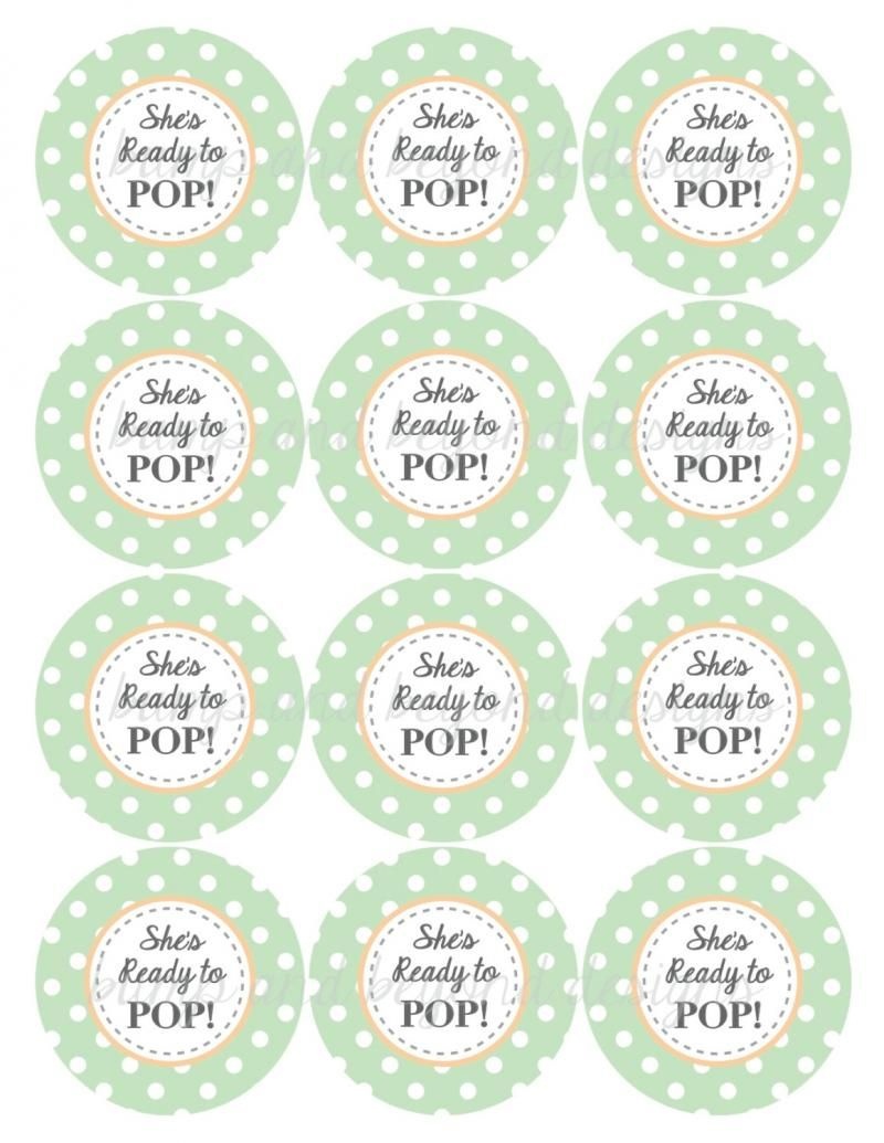 Pinkathy Shope-Kunes On Celebrations ~ Baby Shower | Baby Shower - Free Printable She&amp;amp;#039;s Ready To Pop Labels