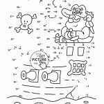 Pirate Dot To Dot Coloring Pages For Kids, Connect The Dots   Free Printable Connect The Dots