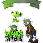 Plants Vs. Zombies: Free Printable Cake Toppers.   Oh My Fiesta! For   Plants Vs Zombies Free Printable Invitations