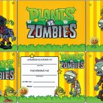 Plants Vs Zombies: Free Printable Cards Or Invitations.   Oh My   Plants Vs Zombies Free Printable Invitations