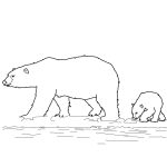 Polar Bears Family Coloring Page | Supercoloring | Handy Ideas   Polar Bear Printable Pictures Free