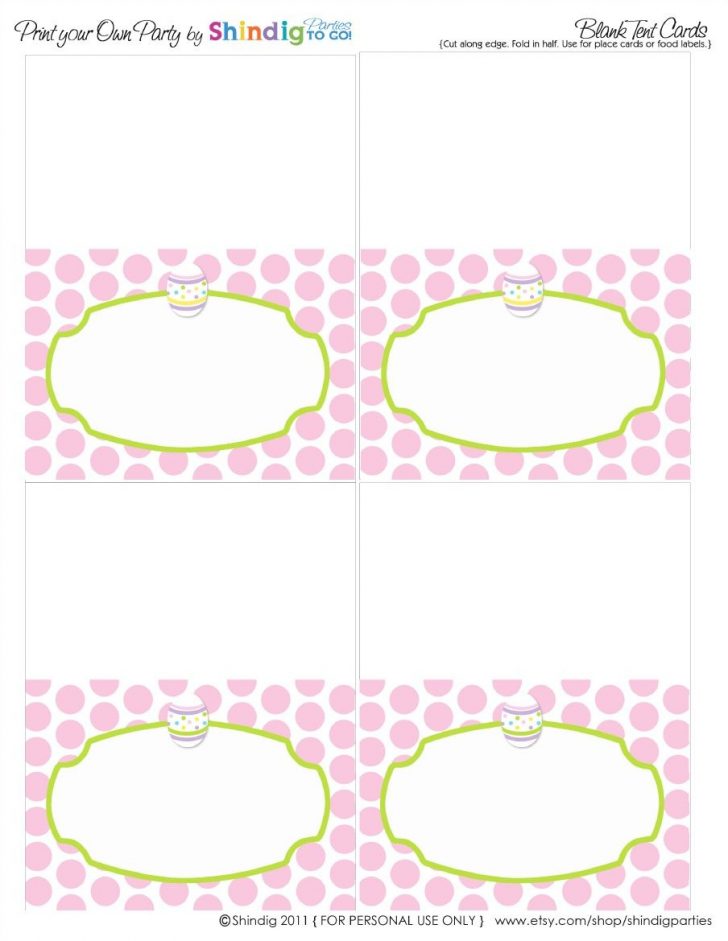 Free Printable Food Tent Cards