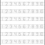 Pre K Number Writing Worksheets   Number Tracing – 4 Worksheets Free   Free Printable Pre K Worksheets