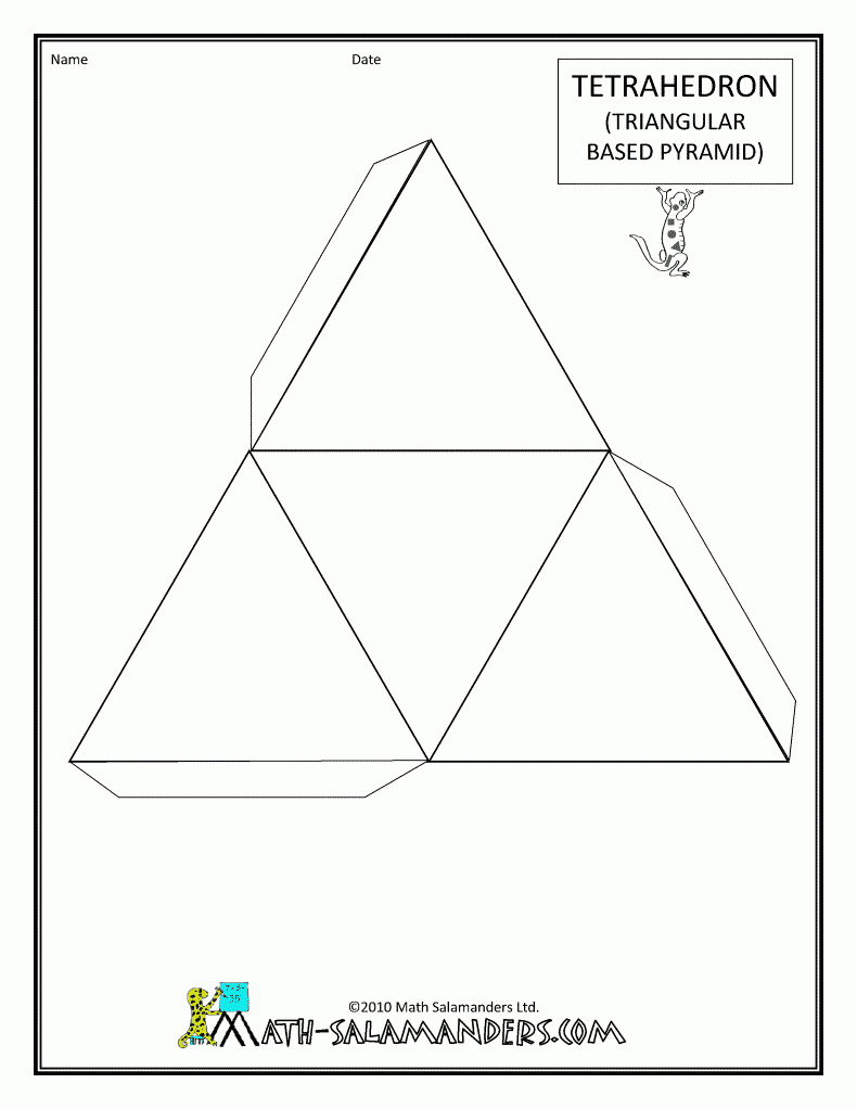 Printable 3D Shapes Free | Teaching Shapes, Patterns And Graphs | 3D - Free Printable Shapes Templates