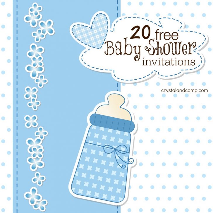 Free Printable Blank Baby Shower Invitations