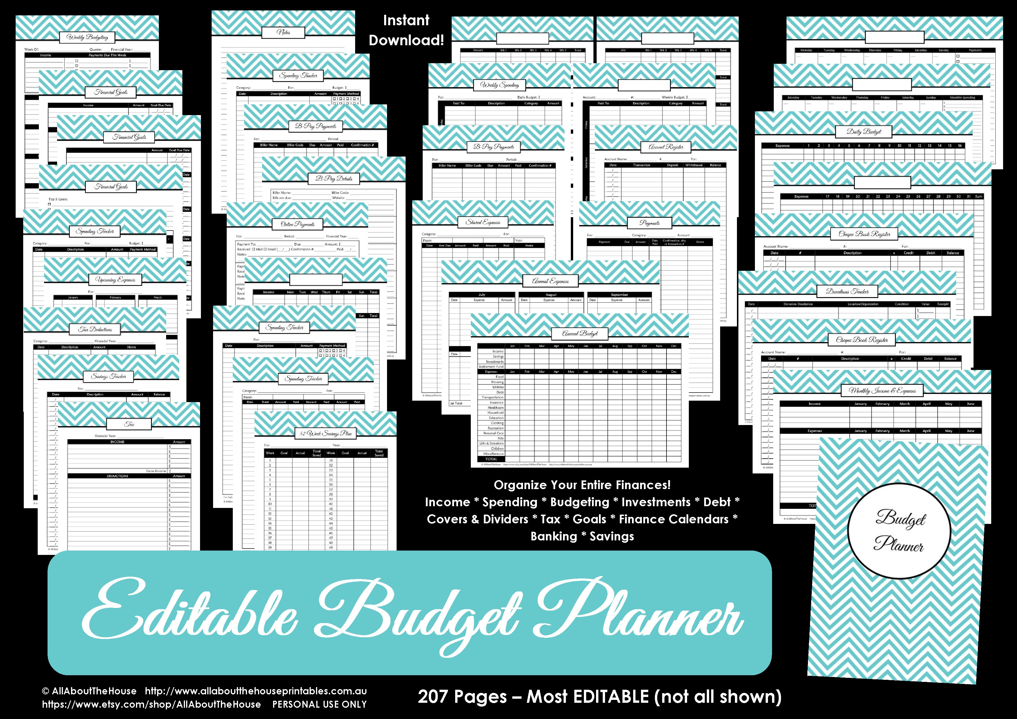 Printable Budget Planner/finance Binder Update - All About Planners - Free Printable Budget Binder
