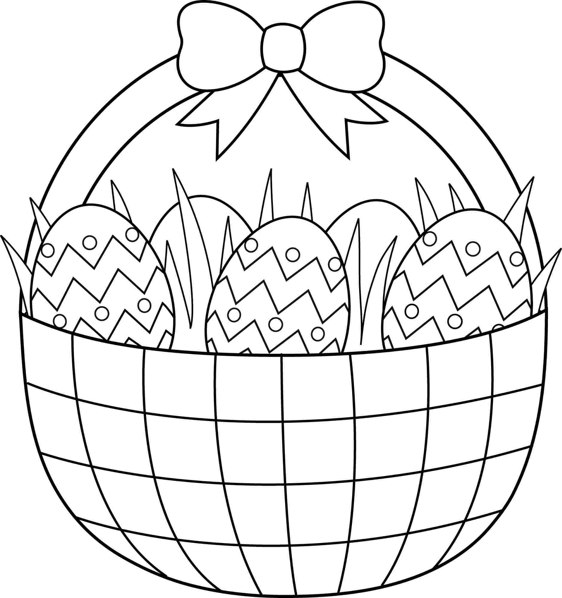 Printable Easter Coloring Pages Free Easter Coloring Pages Printable - Free Printable Coloring Pages Easter Basket