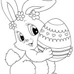 Printable Easter Colorings Free Online Blank Egg Cute | Coloring Pages   Free Printable Easter Coloring Pictures