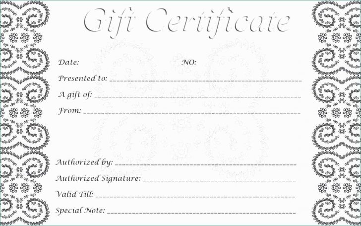 Free Printable Gift Certificates For Hair Salon