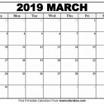 Printable March 2019 Calendar   Towncalendars   Free Printable March Activities