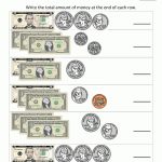 Printable Money Worksheets To $10   Free Printable Money