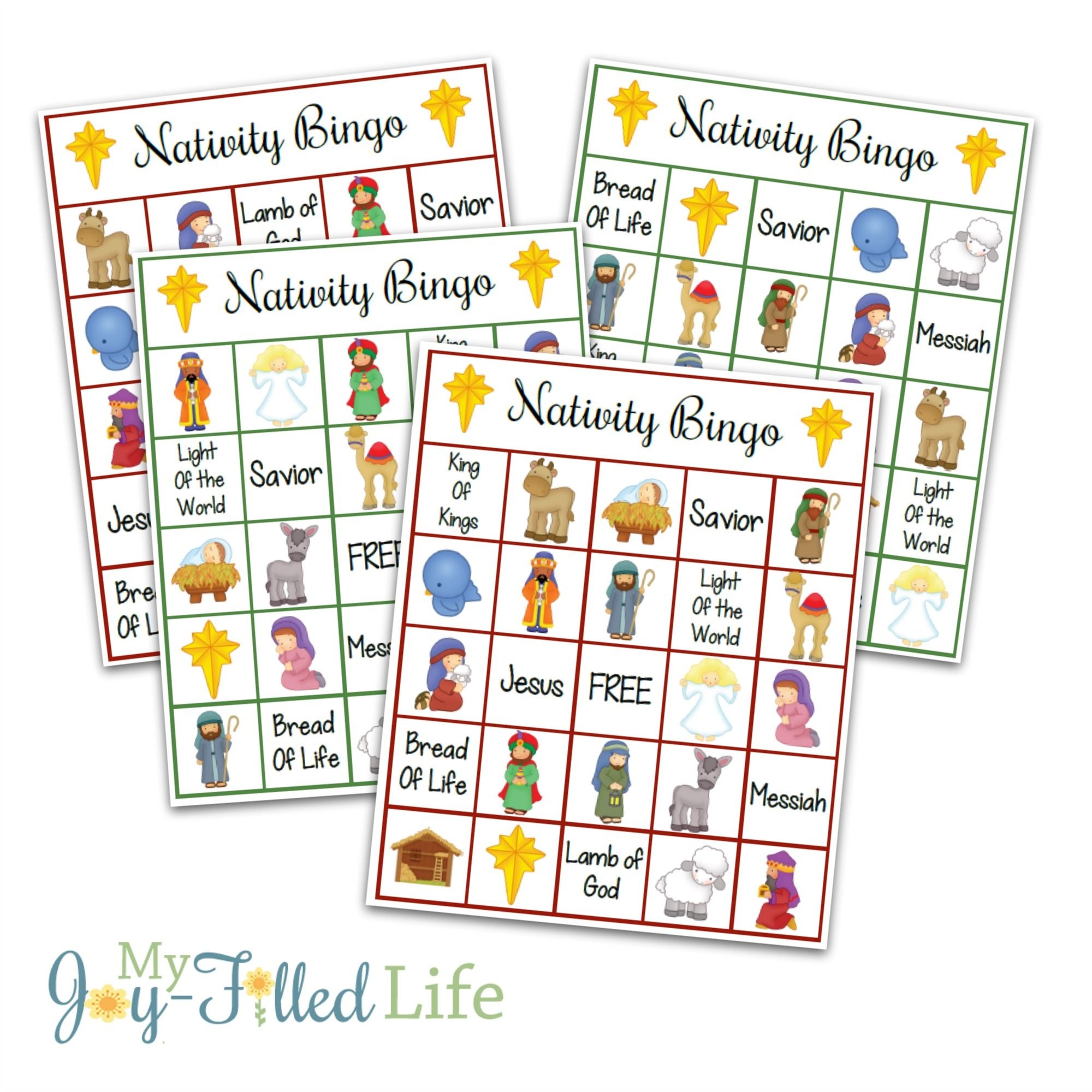 Printable Nativity Bingo Game | Games | Printable Christmas Games - Free Printable Bible Bingo For Preschoolers