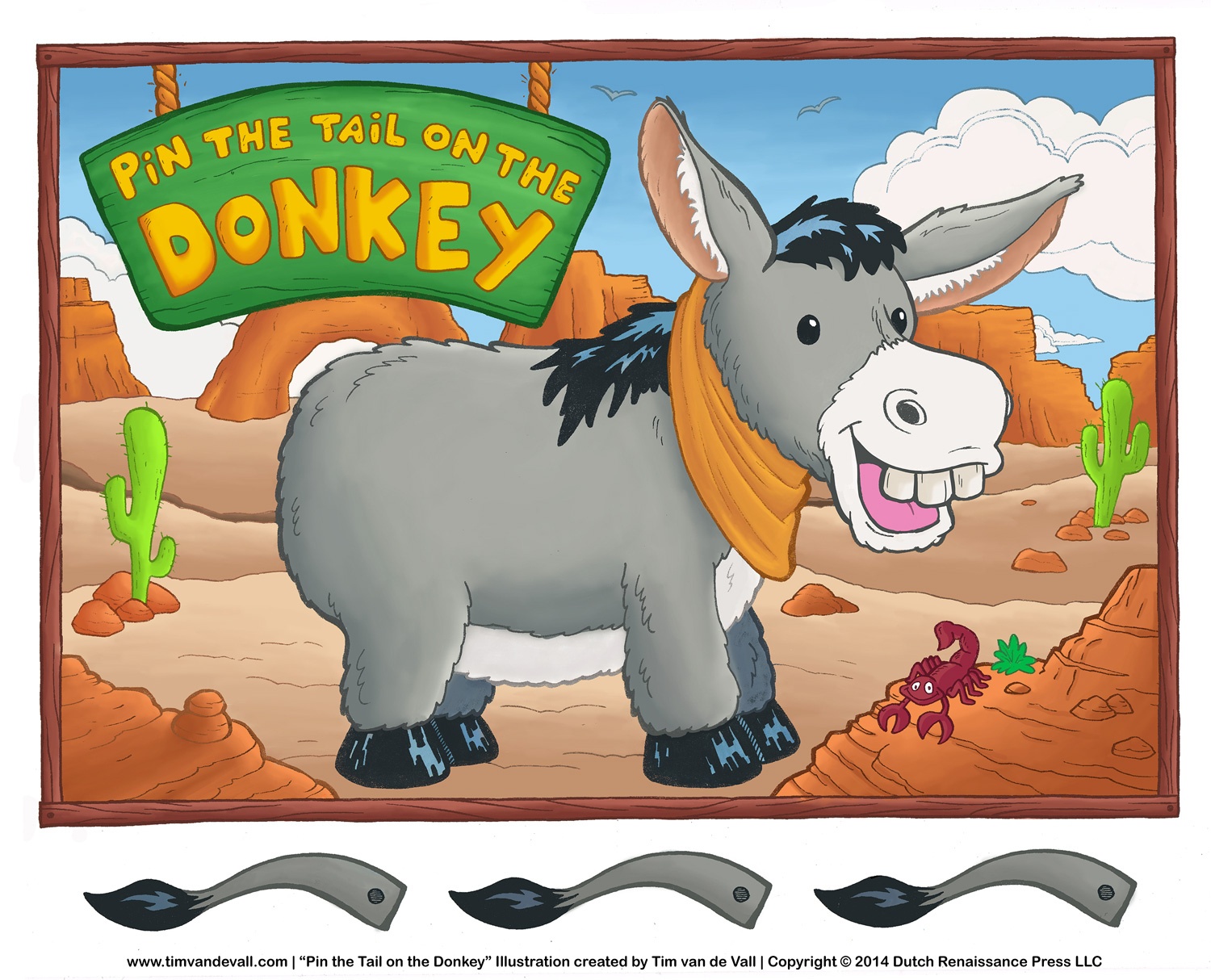 Pin The Tail On The Donkey Printable Free Free Printable A To Z