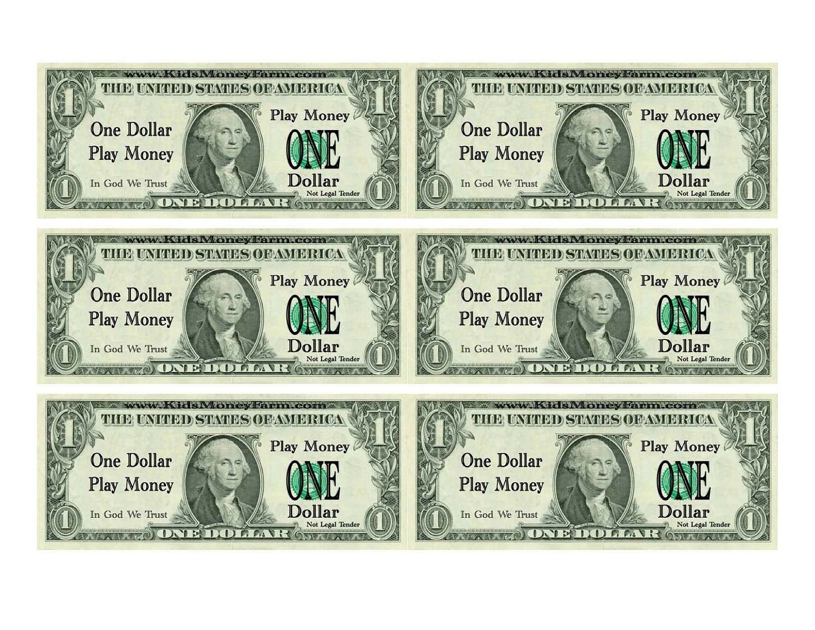Printable Play Money For Kids | Printable | Printable Play Money - Free Printable Fake Money That Looks Real