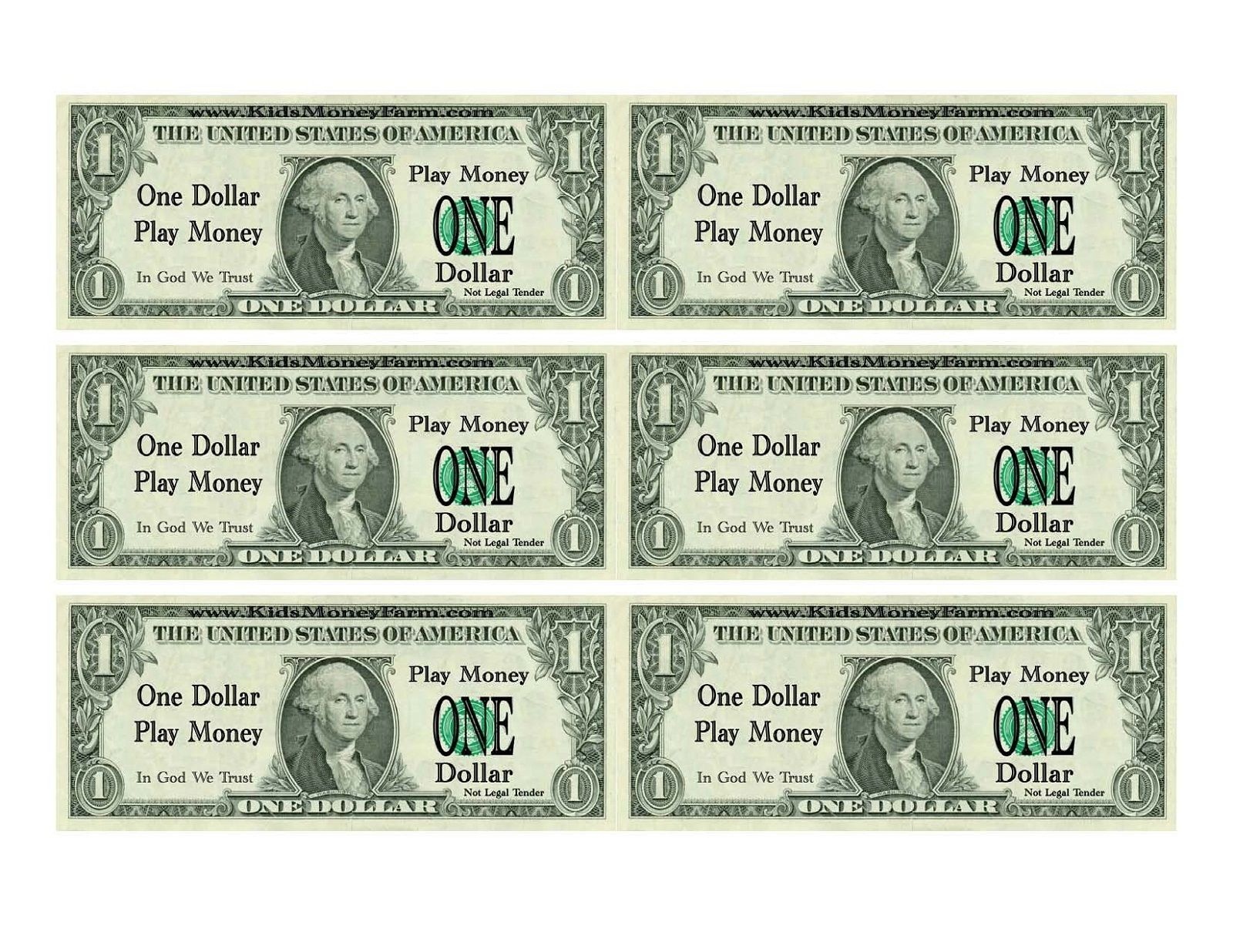 Fake Printable Play Money Printable Blank World