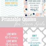 Printable Quotes For Teen Girls   Fun And Totally Free | Parenting   Free Printable Decor