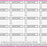 Printable Raffle Ticket Template   Kaza.psstech.co   Free Printable Raffle Tickets