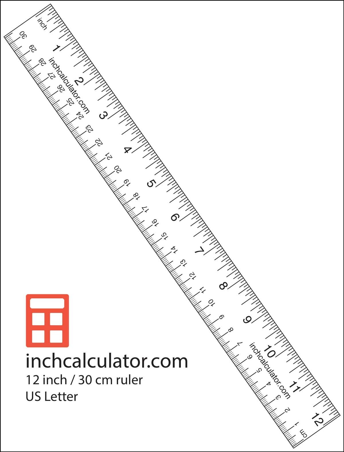 free ruler image inches