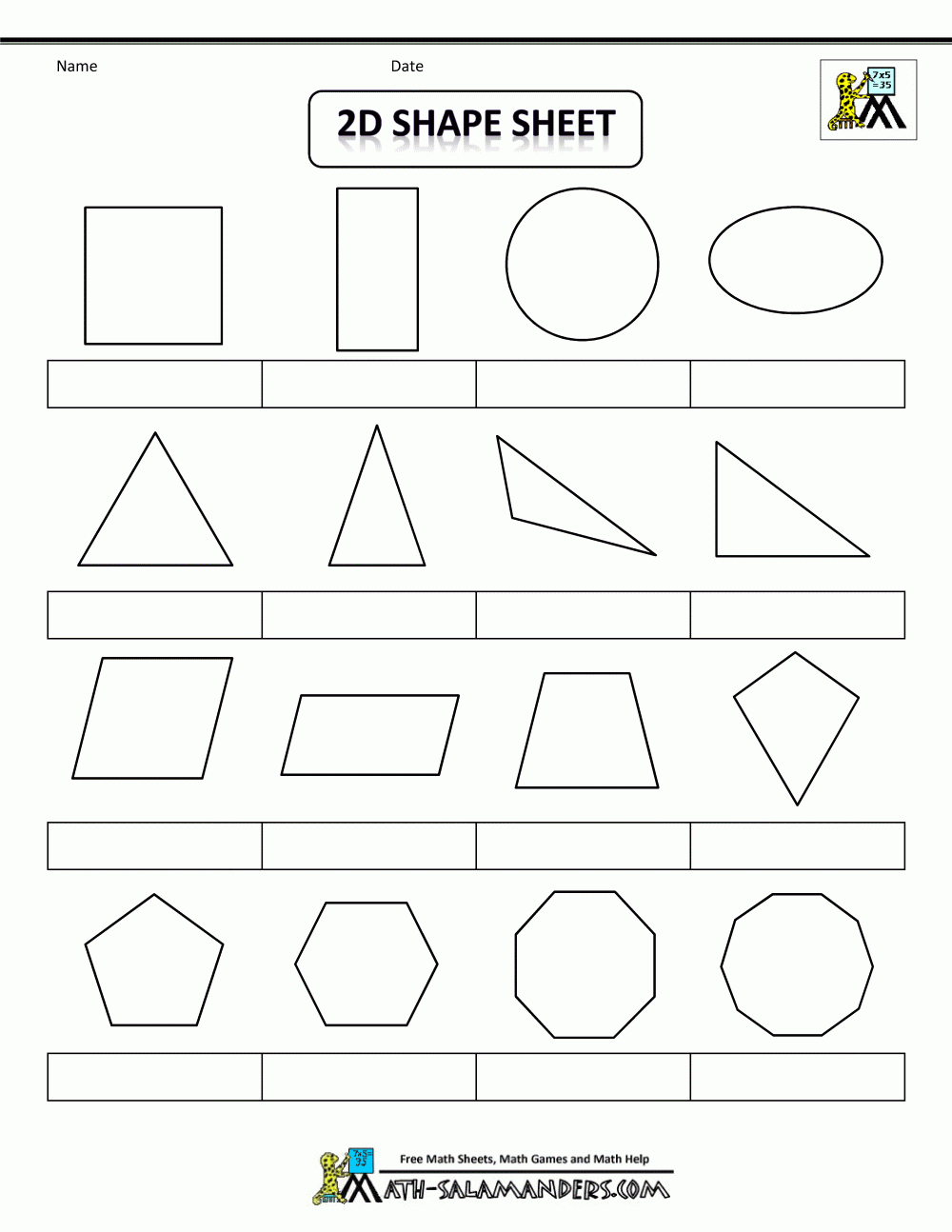 Printable Shapes 2D And 3D - Large Printable Shapes Free