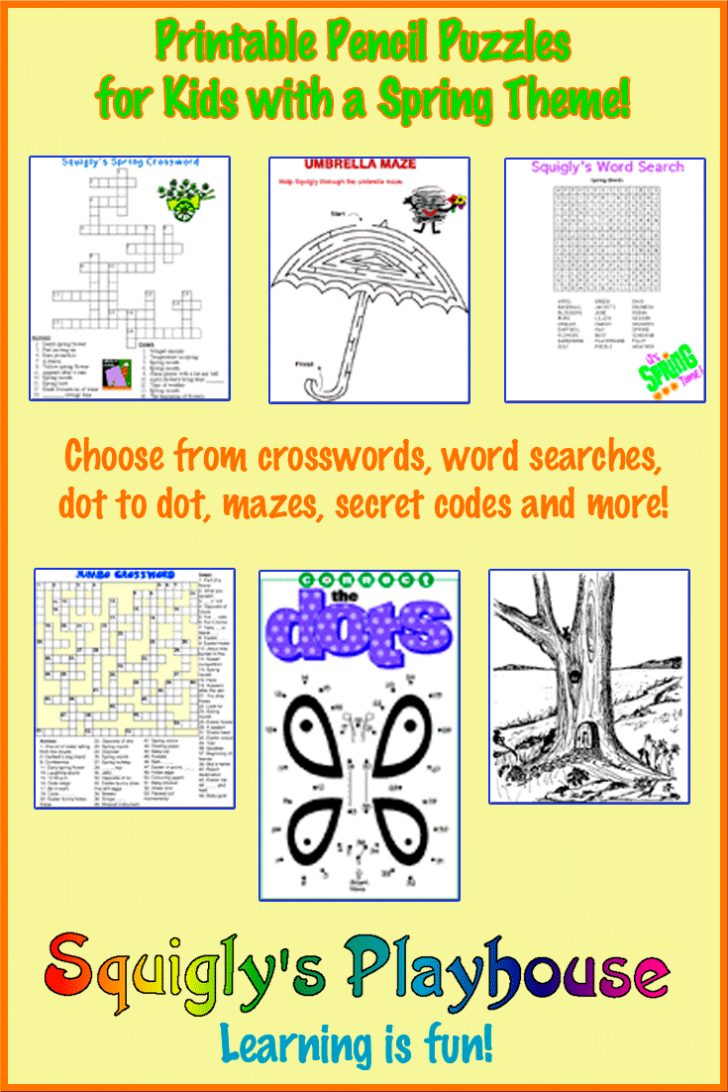Free Printable Puzzles For Kids