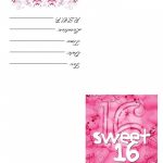 Printable Sweet 16 Birthday Invitations — Birthday Invitation Examples   Free Printable Sweet 16 Birthday Party Invitations