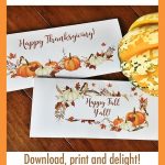 Printable Thanksgiving Cards   Fit In Business Envelopes   Free Printable Thanksgiving Cards