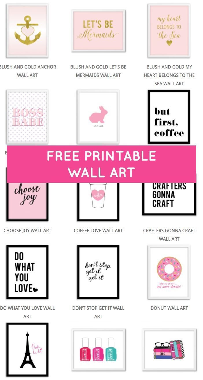 Printable Wall Art - Print Wall Decor And Poster Prints For Your - Free Printable Wall Art Quotes